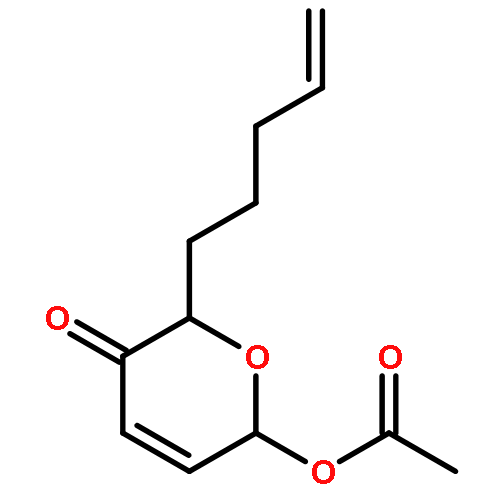 2H-PYRAN-3(6H)-ONE, 6-(ACETYLOXY)-2-(4-PENTENYL)-