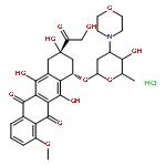 5,12-Naphthacenedione,7,8,9,10-tetrahydro-6,8,11-trihydroxy-8-(hydroxyacetyl)-1-methoxy-10-[[2,3,6-trideoxy-3-(4-morpholinyl)-a-lyxo-hexopyranosyl]oxy]-,hydrochloride, (8S,10S)- (9CI)