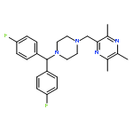 Pyrazine, [[4-[bis(4-fluorophenyl)methyl]-1-piperazinyl]methyl]trimethyl-