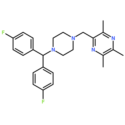 Pyrazine, [[4-[bis(4-fluorophenyl)methyl]-1-piperazinyl]methyl]trimethyl-