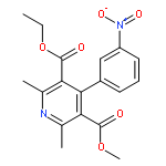 3,5-Pyridinedicarboxylicacid, 2,6-dimethyl-4-(3-nitrophenyl)-, 3-ethyl 5-methyl ester