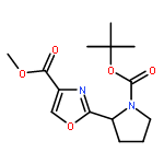 4-Oxazolecarboxylic acid,2-[(2S)-1-[(1,1-dimethylethoxy)carbonyl]-2-pyrrolidinyl]-, methyl ester