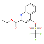 2-Quinolinecarboxylic acid, 4-[[(trifluoromethyl)sulfonyl]oxy]-, ethyl ester