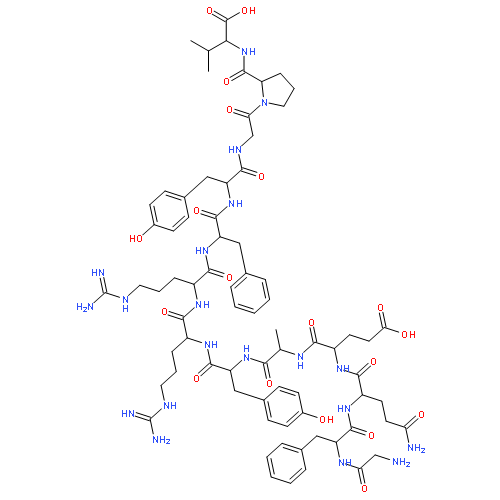 L-Valine,glycyl-L-phenylalanyl-L-glutaminyl-L-a-glutamyl-L-alanyl-L-tyrosyl-L-arginyl-L-arginyl-L-phenylalanyl-L-tyrosylglycyl-L-prolyl-