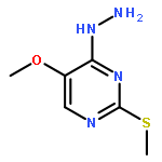 2-(5-methoxy-2-(methylthio)pyrimidin-4-yl)hydrazine