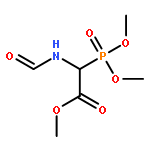 Acetic acid, (dimethoxyphosphinyl)(formylamino)-, methyl ester