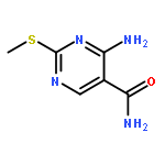 4-Amino-2-(methylthio)pyrimidine-5-carboxamide