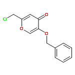 4H-Pyran-4-one, 2-(chloromethyl)-5-(phenylmethoxy)-