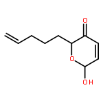 2H-Pyran-3(6H)-one, 6-hydroxy-2-(4-pentenyl)-