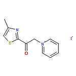 Pyridinium, 1-[2-(4-methyl-2-thiazolyl)-2-oxoethyl]-, iodide