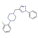 Piperazine, 1-(2-fluorophenyl)-4-[(1-phenyl-1H-pyrazol-4-yl)methyl]-