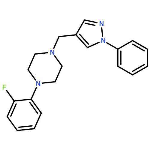 Piperazine, 1-(2-fluorophenyl)-4-[(1-phenyl-1H-pyrazol-4-yl)methyl]-