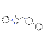 Piperazine, 1-[(5-methyl-1-phenyl-1H-pyrazol-4-yl)methyl]-4-phenyl-