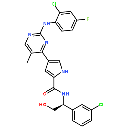 1H-Pyrrole-2-carboxamide, 4-[2-[(2-chloro-4-fluorophenyl)amino]-5-methyl-4-pyrimidinyl]