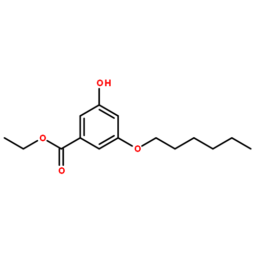 Benzoic acid, 3-(hexyloxy)-5-hydroxy-, ethyl ester