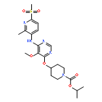 propan-2-yl 4-[5-methoxy-6-[(2-methyl-6-methylsulfonylpyridin-3-yl)amino]pyrimidin-4-yl]oxypiperidine-1-carboxylate