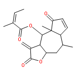 (3aR,4S,4aR,7aR,8R,9aR)-4a,8-dimethyl-3-methylidene-2,5-dioxo-2,3,3a,4,4a,5,7a,8,9,9a-decahydroazuleno[6,5-b]furan-4-yl (2E)-2-methylbut-2-enoate