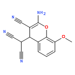 Propanedinitrile, (2-amino-3-cyano-8-methoxy-4H-1-benzopyran-4-yl)-