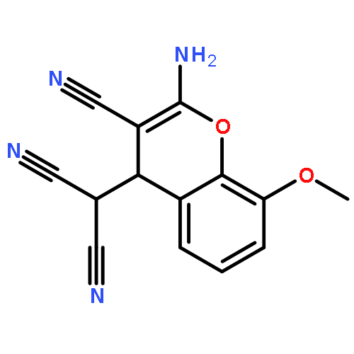 Propanedinitrile, (2-amino-3-cyano-8-methoxy-4H-1-benzopyran-4-yl)-