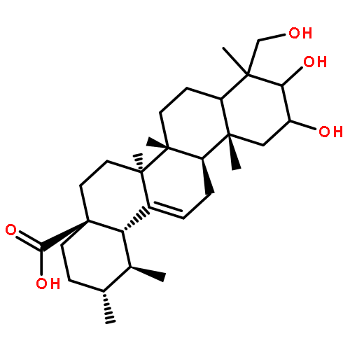 2,3,24-Trihydroxy-12-ursen-28-oic acid