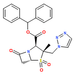 Benzhydry 2β-triazolmethyl-2α-methyl-6,6-dihydropernicillanate-1,1-dioxide