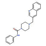 1-Piperazinecarboxamide, N-phenyl-4-(3-quinolinylmethyl)-