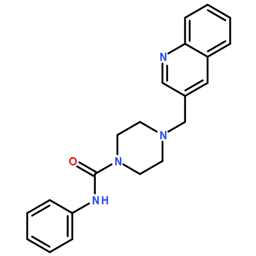 1-Piperazinecarboxamide, N-phenyl-4-(3-quinolinylmethyl)-