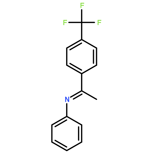 BENZENAMINE, N-[1-[4-(TRIFLUOROMETHYL)PHENYL]ETHYLIDENE]-