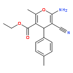 6-Amino-5-cyano-2-methyl-4-p-tolyl-4H-pyran-3-carboxylic acid ethyl ester