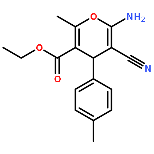 6-Amino-5-cyano-2-methyl-4-p-tolyl-4H-pyran-3-carboxylic acid ethyl ester