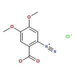 Benzenediazonium, 2-carboxy-4,5-dimethoxy-, chloride