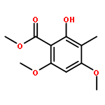 Benzoic acid, 2-hydroxy-4,6-dimethoxy-3-methyl-, methyl ester