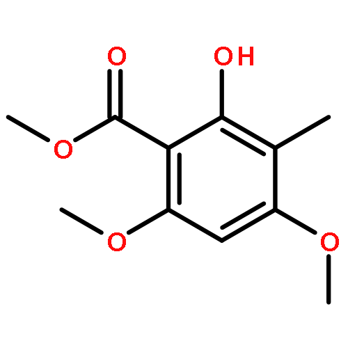 Benzoic acid, 2-hydroxy-4,6-dimethoxy-3-methyl-, methyl ester