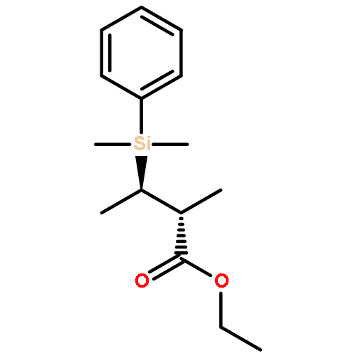 BUTANOIC ACID, 3-(DIMETHYLPHENYLSILYL)-2-METHYL-, ETHYL ESTER, (R*,R*)-