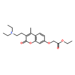 Acetic acid,2-[[3-[2-(diethylamino)ethyl]-4-methyl-2-oxo-2H-1-benzopyran-7-yl]oxy]-, ethylester