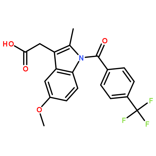 1H-INDOLE-3-ACETIC ACID, 5-METHOXY-2-METHYL-1-[4-(TRIFLUOROMETHYL)BENZOYL]-