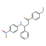 1-Propanone, 1-(4-methoxyphenyl)-3-[(4-nitrophenyl)amino]-3-phenyl-