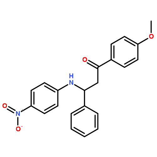 1-Propanone, 1-(4-methoxyphenyl)-3-[(4-nitrophenyl)amino]-3-phenyl-