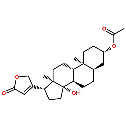 Card-20(22)-enolide,3-(acetyloxy)-14-hydroxy-, (3b,5b)-