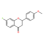 4H-1-Benzopyran-4-one, 7-fluoro-2,3-dihydro-2-(4-methoxyphenyl)-