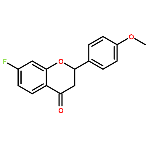 4H-1-Benzopyran-4-one, 7-fluoro-2,3-dihydro-2-(4-methoxyphenyl)-