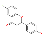 4H-1-BENZOPYRAN-4-ONE, 6-FLUORO-2,3-DIHYDRO-2-(4-METHOXYPHENYL)-