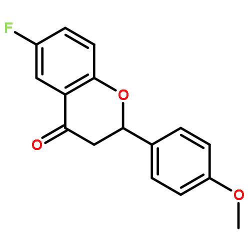 4H-1-BENZOPYRAN-4-ONE, 6-FLUORO-2,3-DIHYDRO-2-(4-METHOXYPHENYL)-