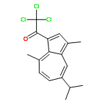 ETHANONE, 2,2,2-TRICHLORO-1-[3,8-DIMETHYL-5-(1-METHYLETHYL)-1-AZULENYL]-