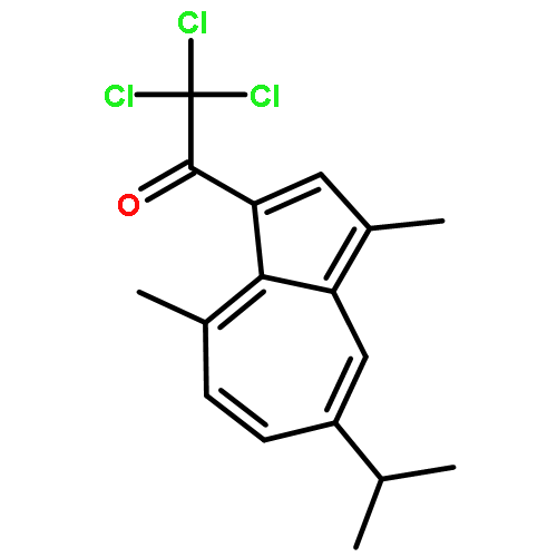 ETHANONE, 2,2,2-TRICHLORO-1-[3,8-DIMETHYL-5-(1-METHYLETHYL)-1-AZULENYL]-