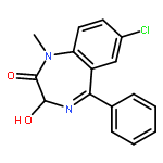 7-chloro-3-hydroxy-1-methyl-5-phenyl-3h-1,4-benzodiazepin-2-one