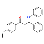 1-Propanone, 1-(4-methoxyphenyl)-3-phenyl-3-(phenylamino)-