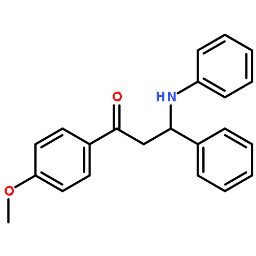 1-Propanone, 1-(4-methoxyphenyl)-3-phenyl-3-(phenylamino)-