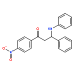 1-Propanone, 1-(4-nitrophenyl)-3-phenyl-3-(phenylamino)-