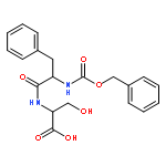 3-hydroxy-2-[[3-phenyl-2-(phenylmethoxycarbonylamino)propanoyl]amino]propanoic acid